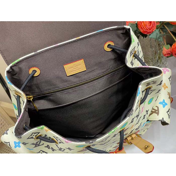 Louis Vuitton LV Unisex Christopher MM Backpack Vanilla Monogram Craggy Coated Canvas M25240