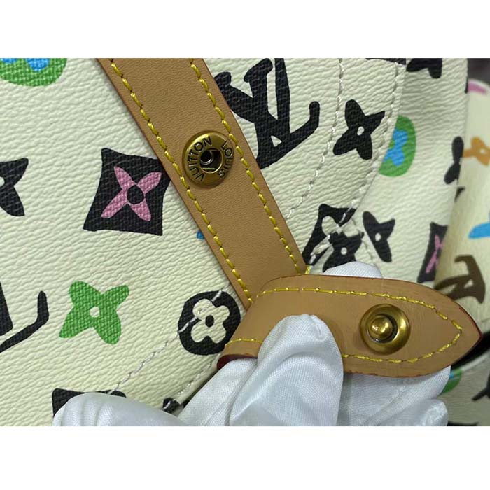 Louis Vuitton LV Unisex Christopher MM Backpack Vanilla Monogram Craggy Coated Canvas M25240