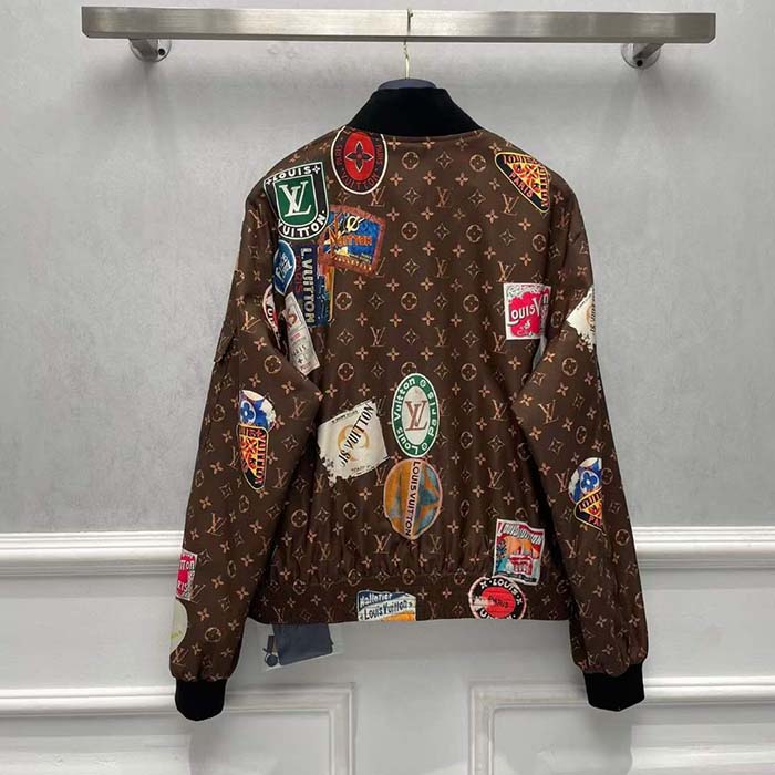 Louis Vuitton LV Women Flight Mode Monogram Jacquard Jacket Polyamide Elastane Multicolor Brown