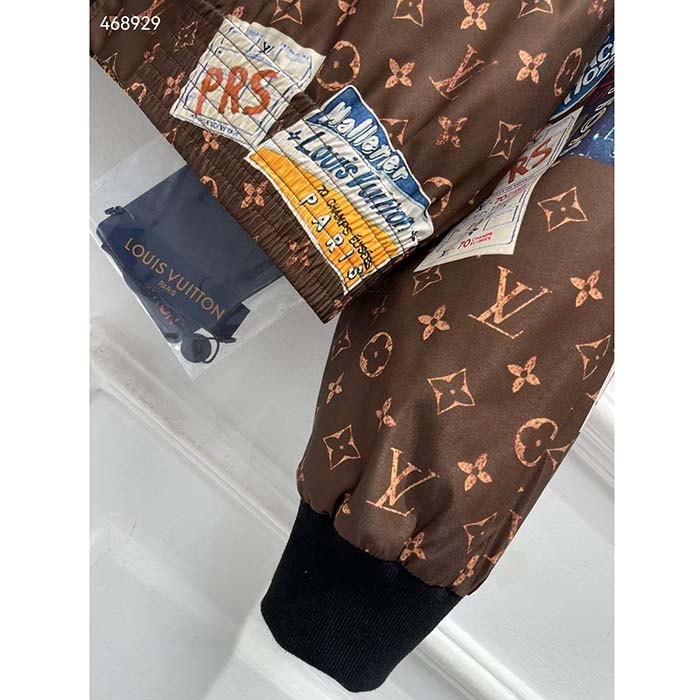 Louis Vuitton LV Women Flight Mode Monogram Jacquard Jacket Polyamide Elastane Multicolor Brown