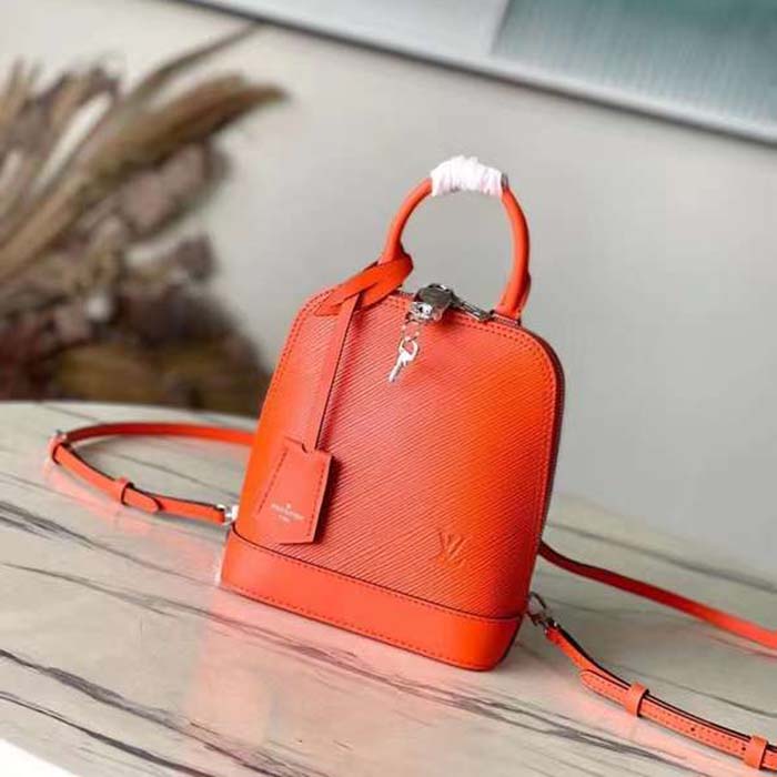 Louis Vuitton Unisex LV Alma Backpack Orange Epi Grained Cowhide Leather M25104