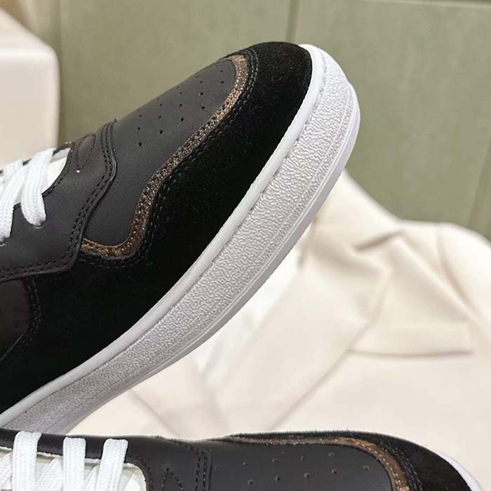 Louis Vuitton Unisex LV Stadium Sneaker Black Monogram-Debossed Calf Leather 1ACUJ3