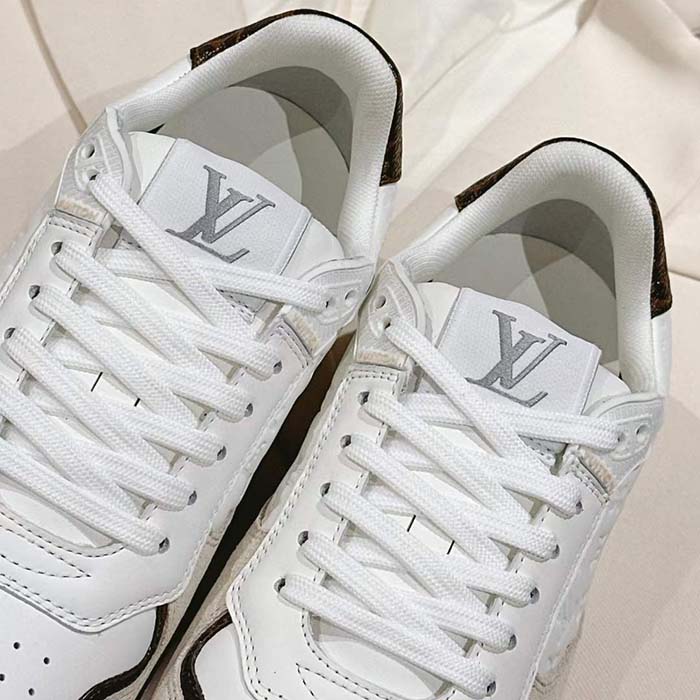 Louis Vuitton Unisex LV Stadium Sneaker White Monogram-Debossed Calf Leather 1ACUIN