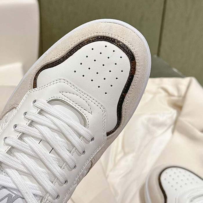 Louis Vuitton Unisex LV Stadium Sneaker White Monogram-Debossed Calf Leather 1ACUIN