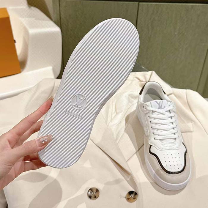 Louis Vuitton Unisex LV Stadium Sneaker White Monogram-Debossed Calf Leather 1ACUIN