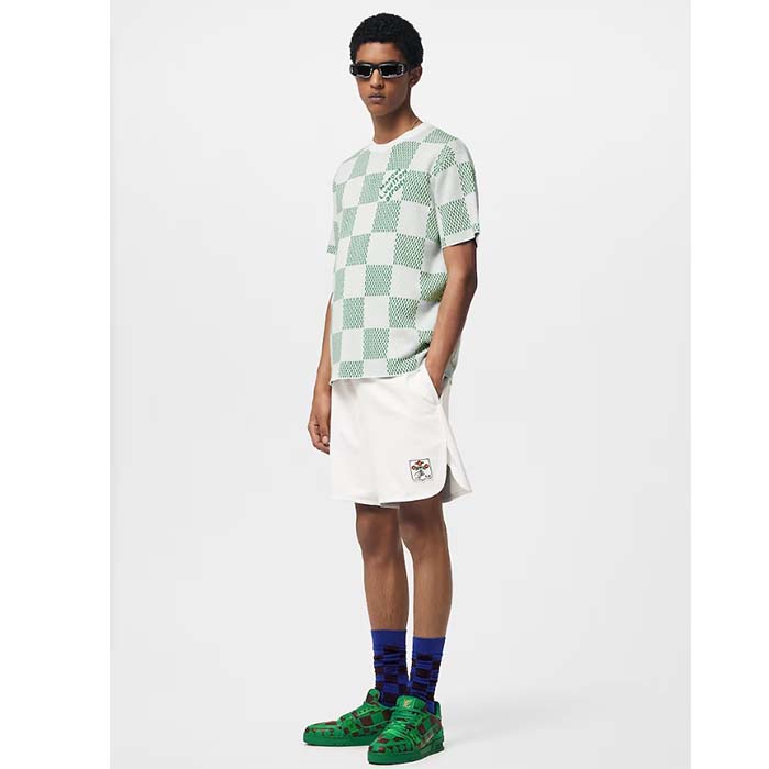 Louis Vuitton Unisex LV Trainer Sneaker Green Damier Calf Leather 1ACN5D