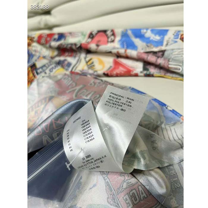 Louis Vuitton Men LV Flight Mode Elysee Palace Silk Shirt Ivory 1AFKYS