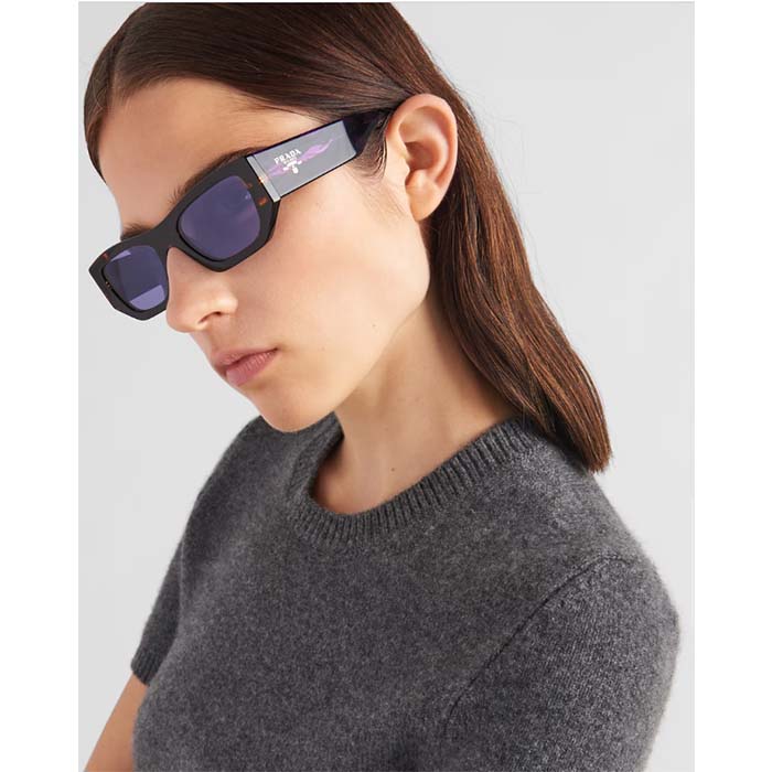 Prada Unisex Sunglasses Prada Logo 100% UVA / UVB Protection Standard Fit