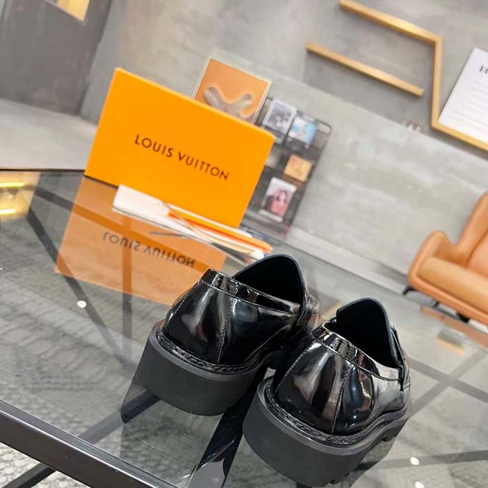 Louis Vuitton LV Unisex Major Loafer Black Damier Glazed Calf Leather Micro 1AC5WE