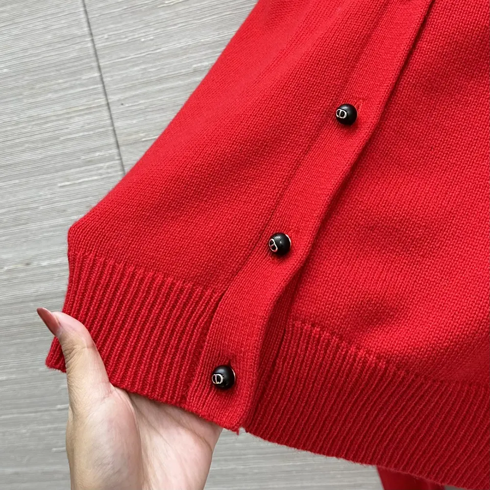 Dior Men Dioramour Twinset Red Cashmere Knit