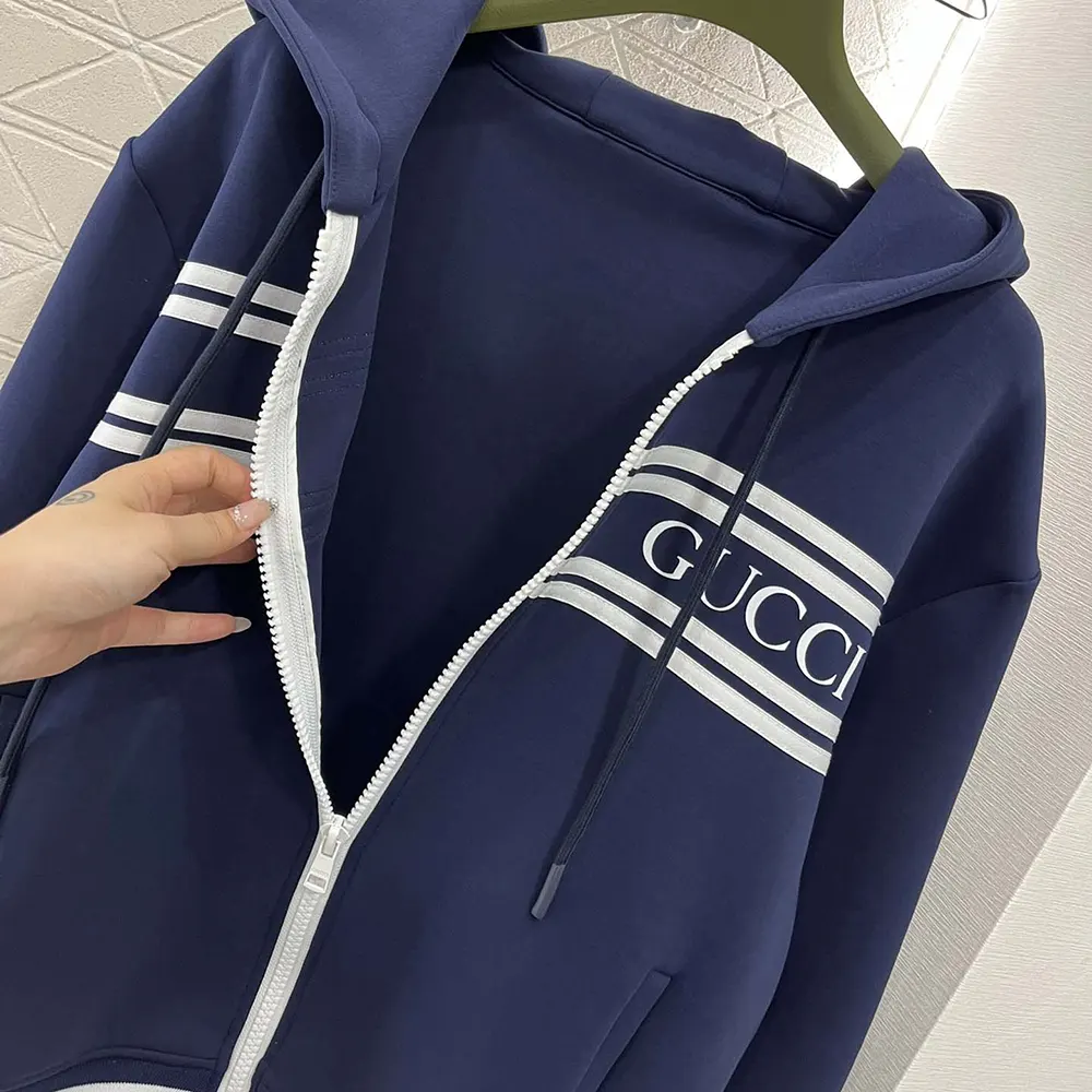 Gucci Men Technical Jersey Hooded Sweatshirt 787939XJGJ51010