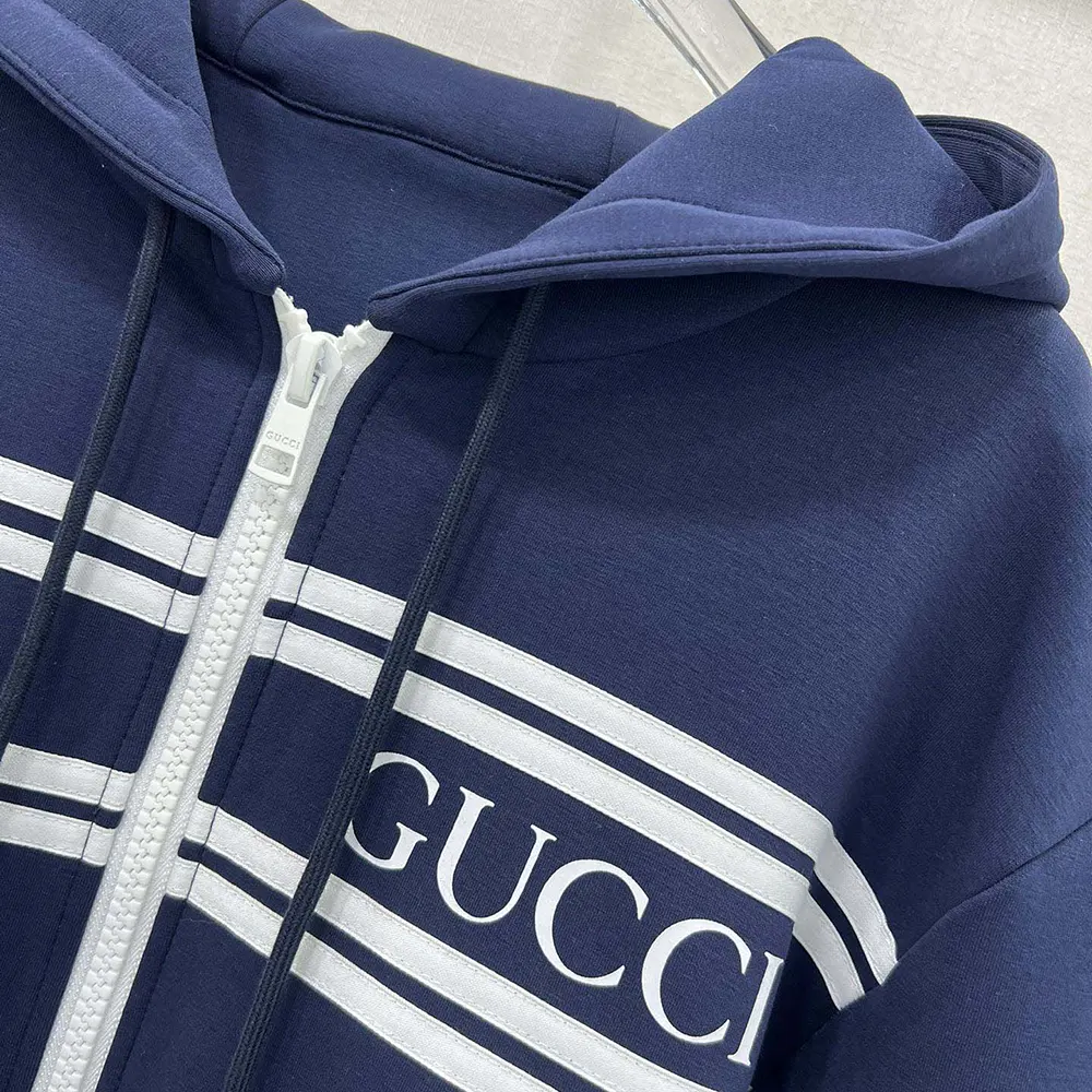 Gucci Men Technical Jersey Hooded Sweatshirt 787939XJGJ51010