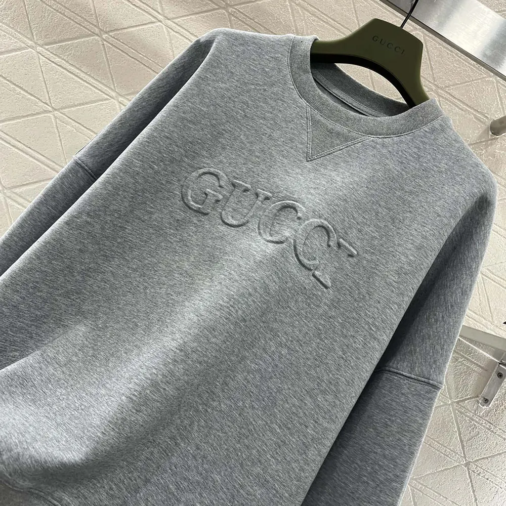 Gucci Men Viscose Jersey Sweatshirt with Embroidery 794337XJGTW1056