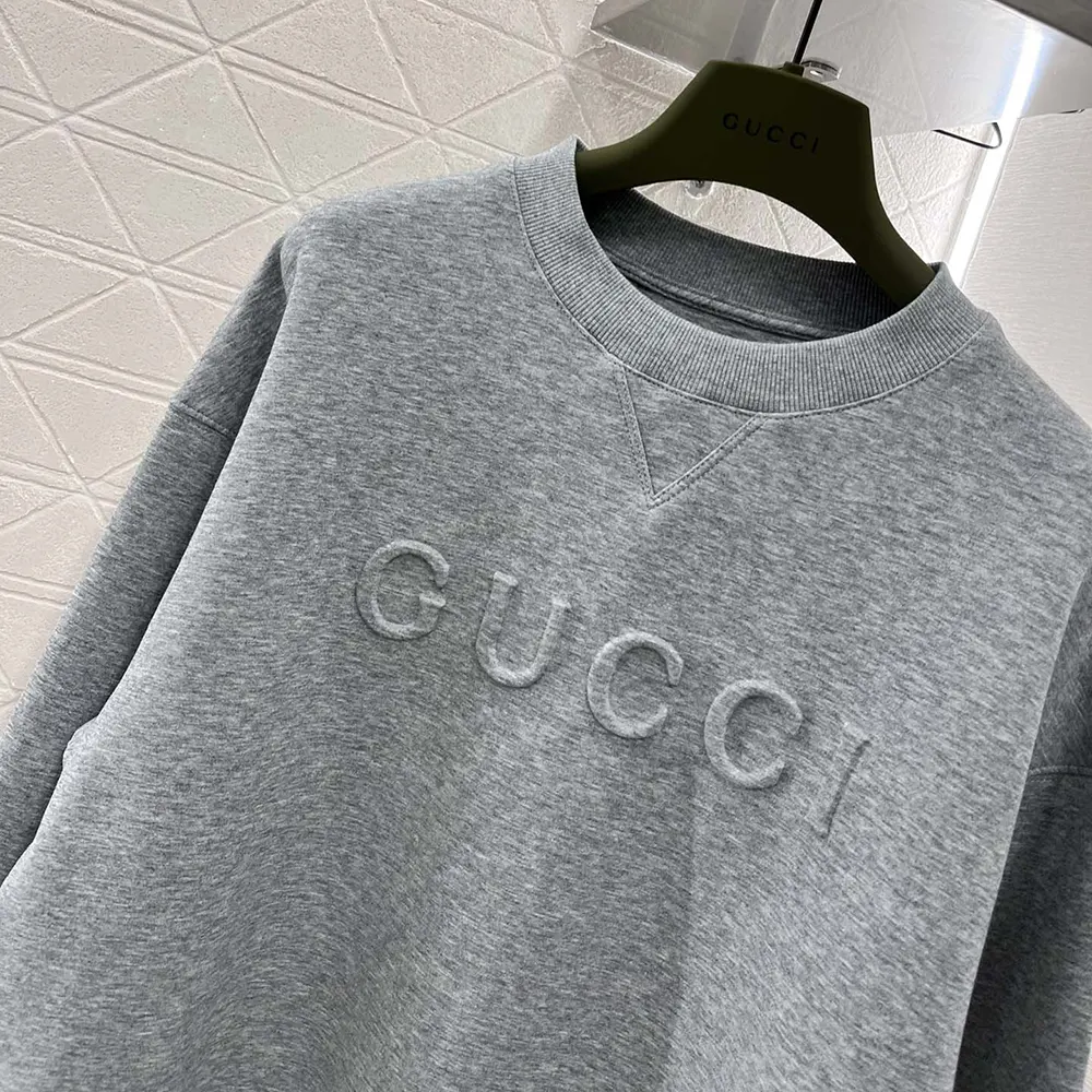 Gucci Men Viscose Jersey Sweatshirt with Embroidery 794337XJGTW1056