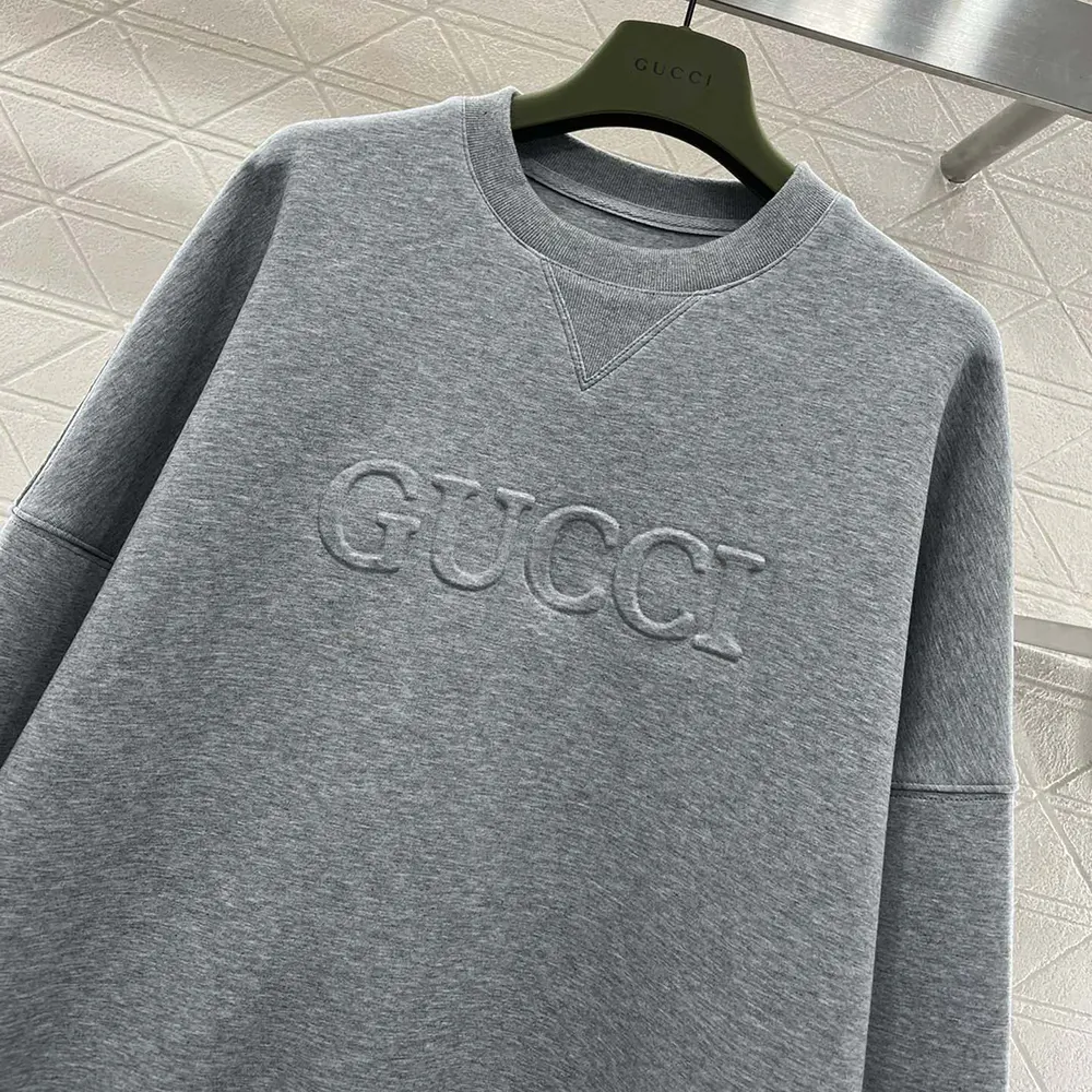 Gucci Men Viscose Jersey Sweatshirt with Embroidery 794337XJGTW1056