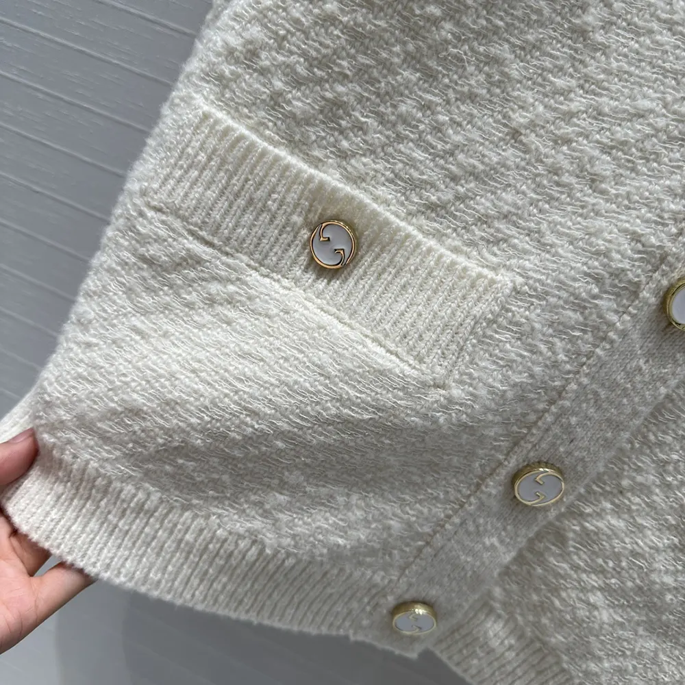 Gucci Men Wool Boucle Cardigan 797888XKD8E9200