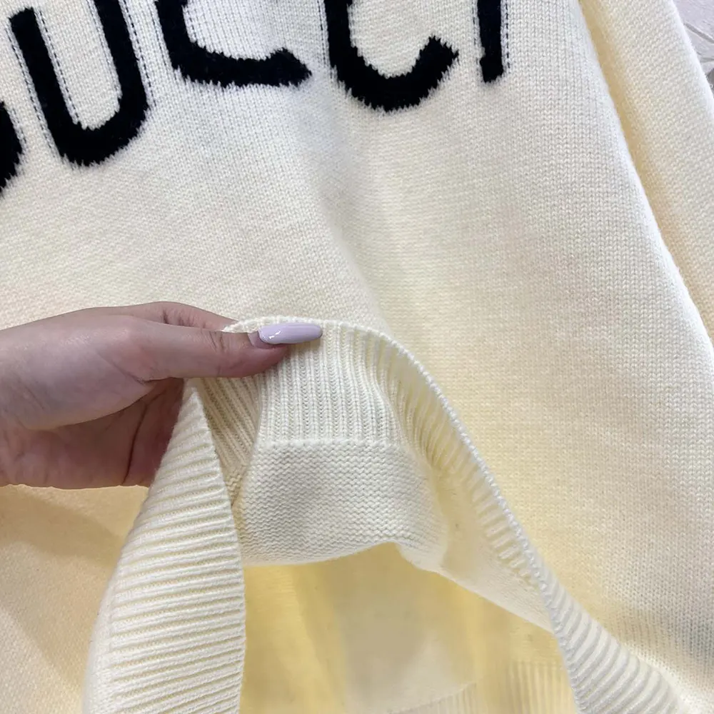 Gucci Men Wool Top with Gucci Intarsia 770072XKEBC9207