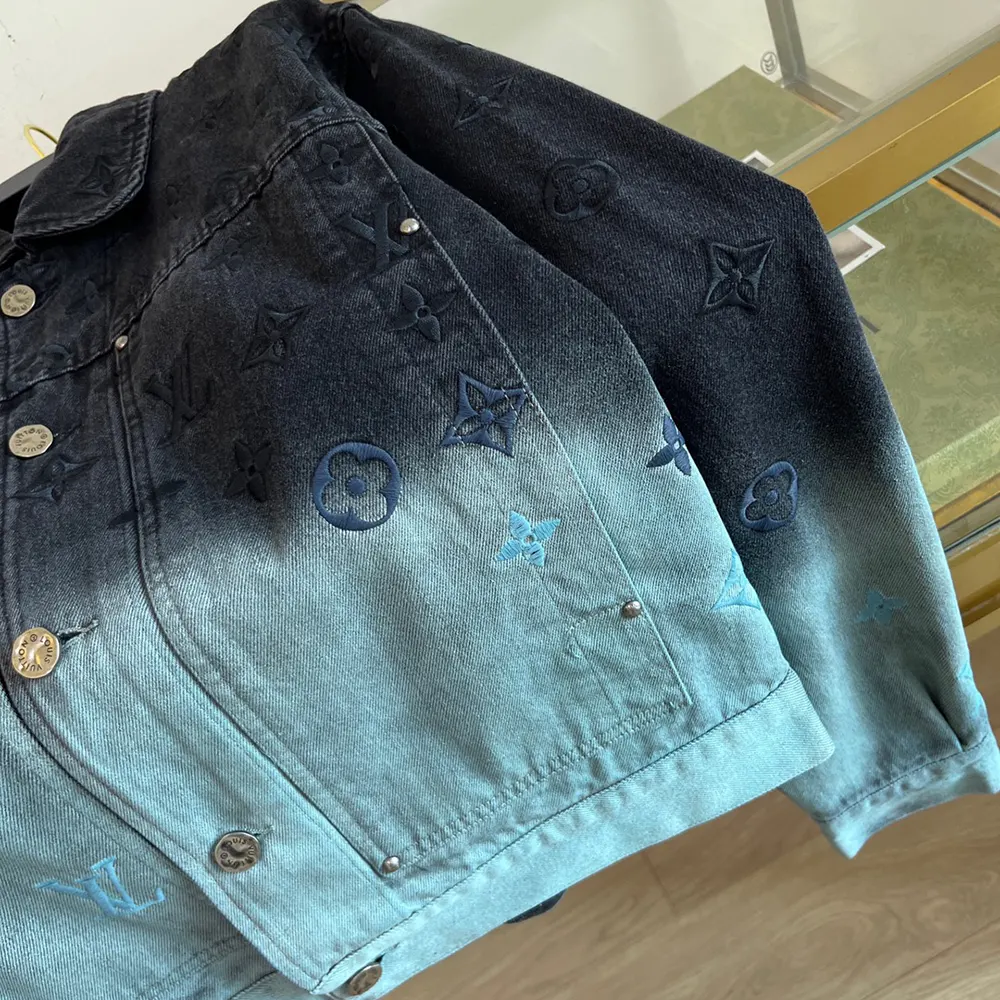 Louis Vuitton Women Embroidered Denim Blouson 1AFV97