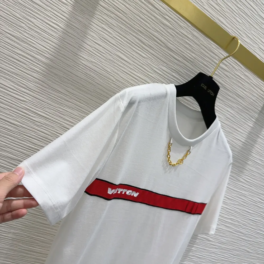 Louis Vuitton Women Vuitton Strap T-shirt 1AFYPW