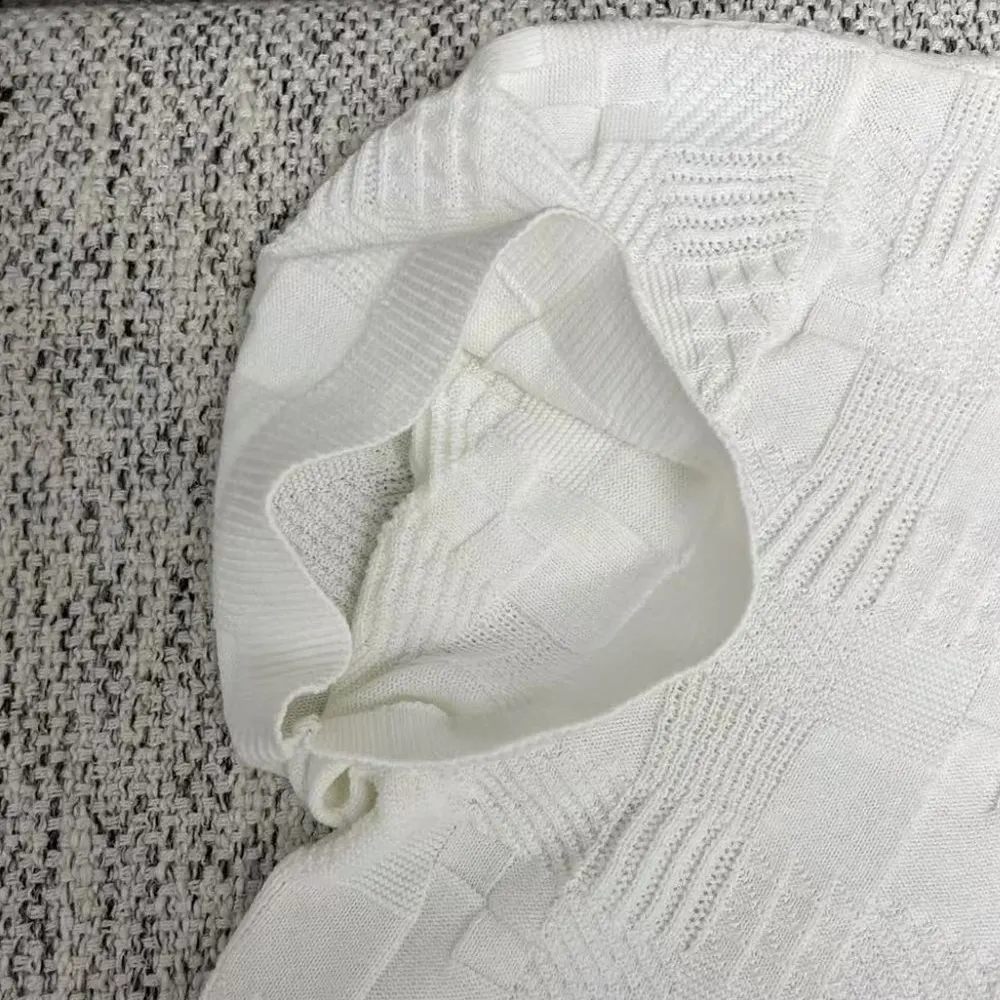 Louis Vuitton Men Damier Jacquard Short-Sleeved Cotton Crewneck 1AFVRT