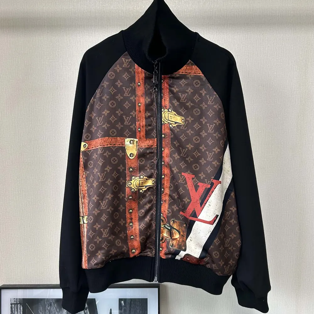 Louis Vuitton Men LV Trunk Zip-Up Jacket 1AGGST
