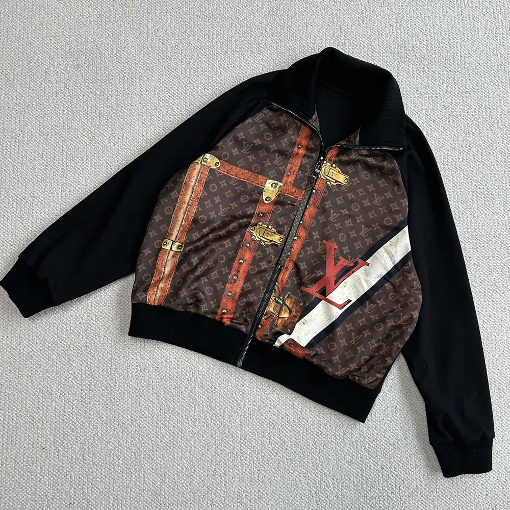 Louis Vuitton Men LV Trunk Zip-Up Jacket 1AGGST