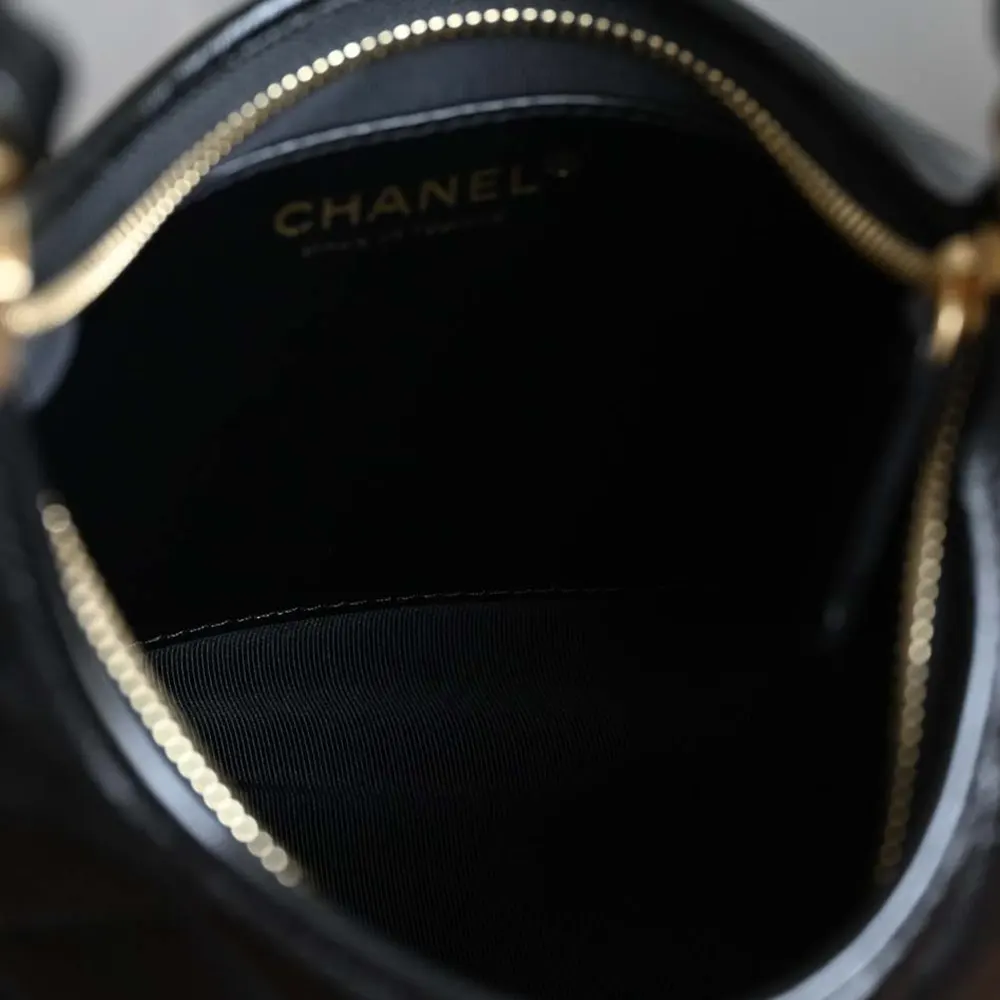 Chanel Women Small Hobo Bag Shiny Lambskin Gold Tone Metal AS4922B1689794305