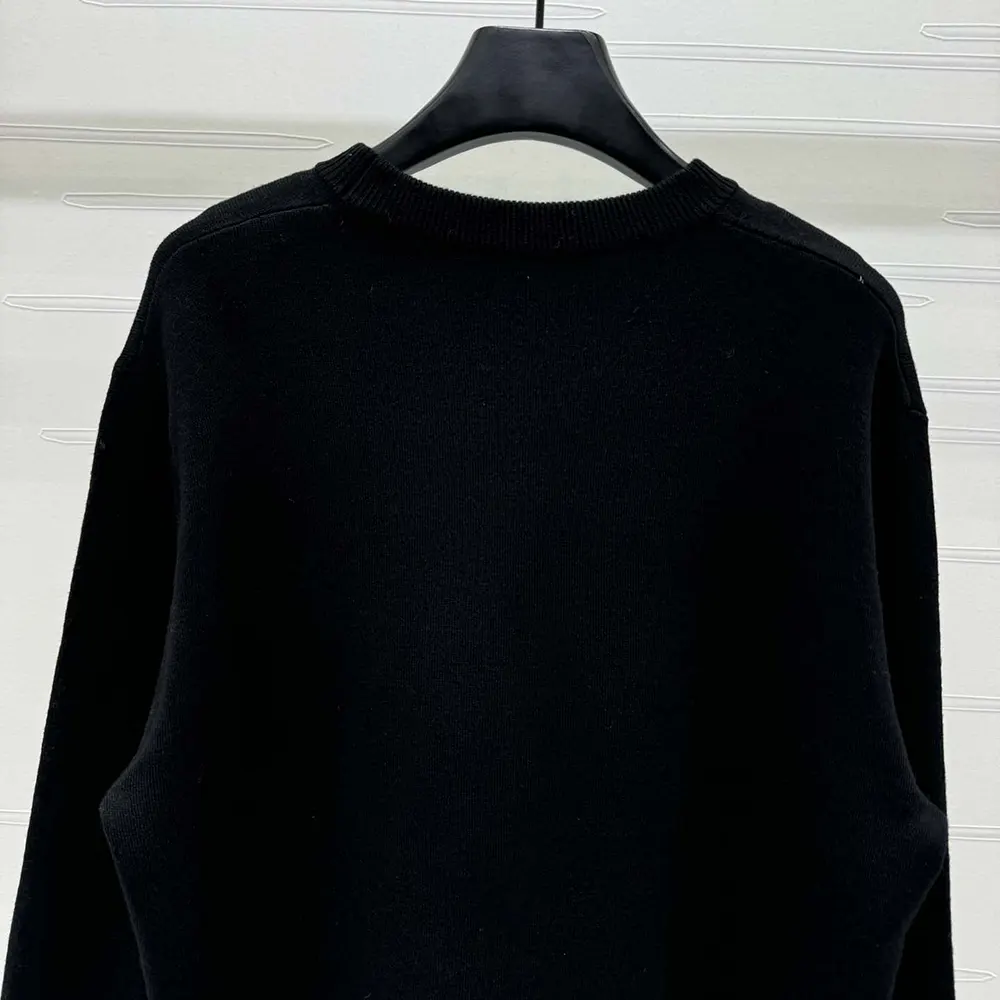 Dior Women Christian Dior Couture Sweater Black Wool Blend