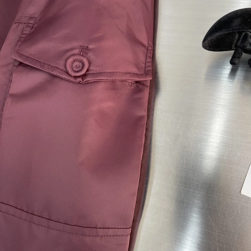 Dior Men Christian Dior Couture Bomber Jacket Burgundy Technical Fabric