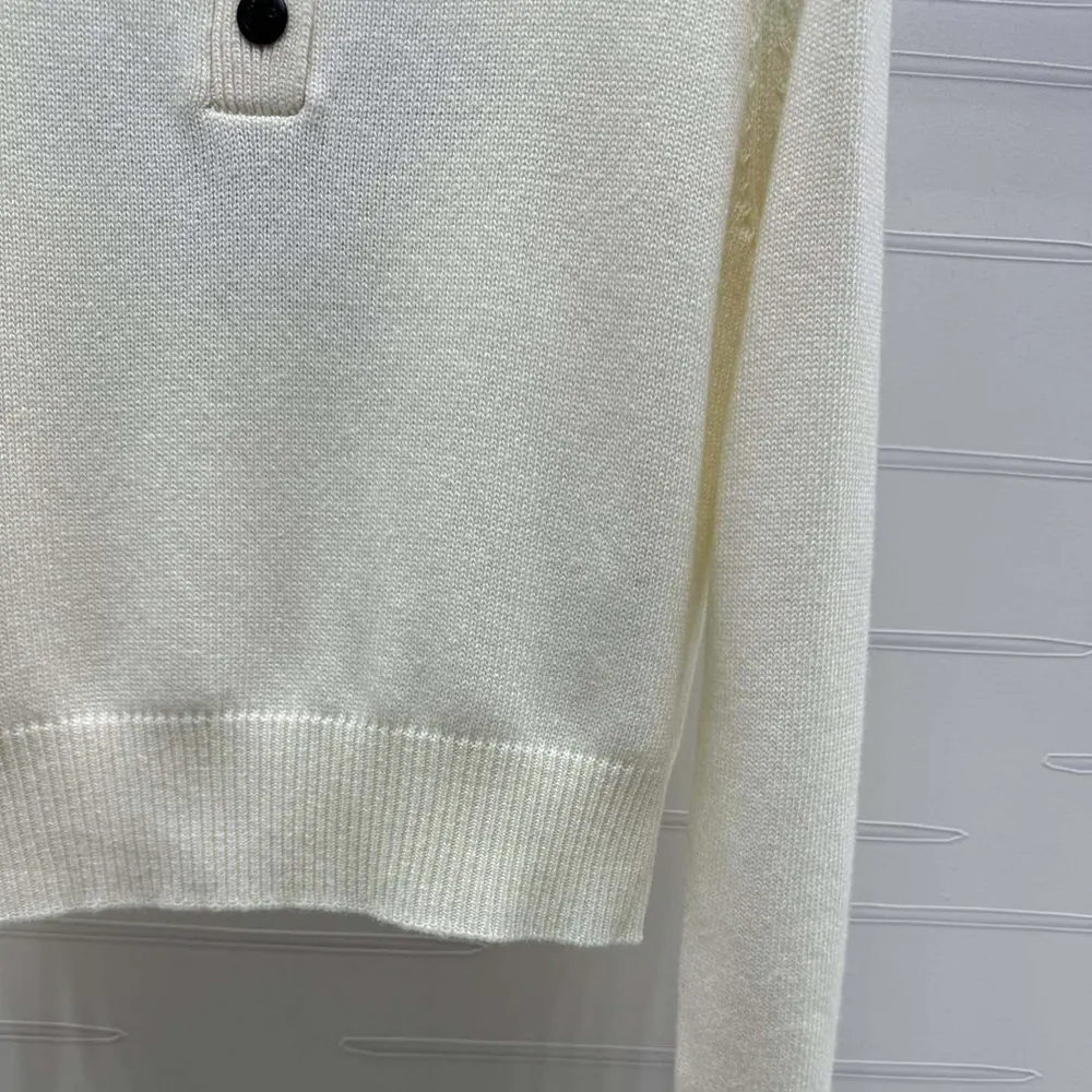 Dior Women DiorAlps Sweater White Wool and Cashmere Knit