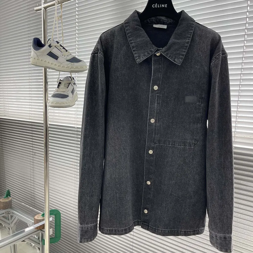 Dior Men Overshirt Black Cotton Twill 413D488B351X_C830