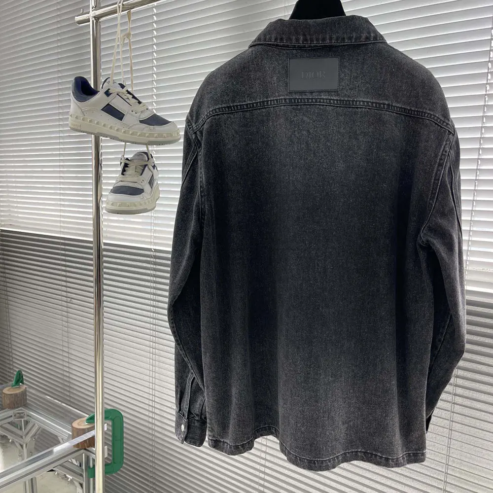 Dior Men Overshirt Black Cotton Twill 413D488B351X_C830