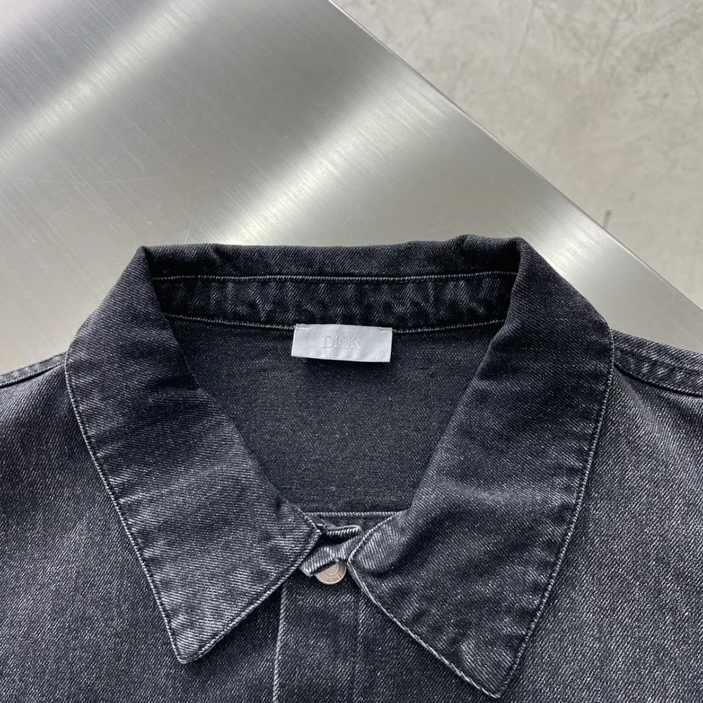 Dior Men Overshirt Black Cotton Twill 413D488B351X_C830