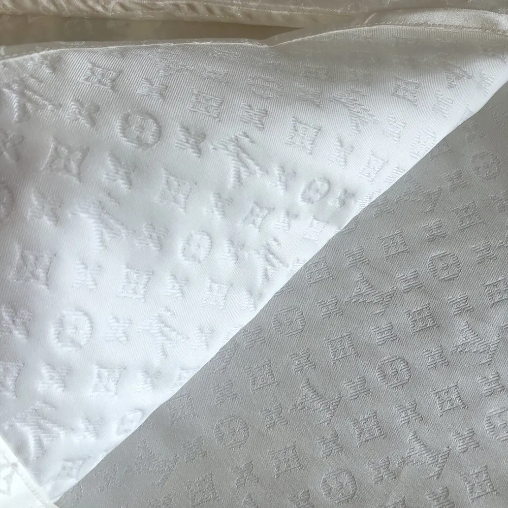 Louis Vuitton Men Monogram Long-Sleeved Silk Shirt 1AFJUE