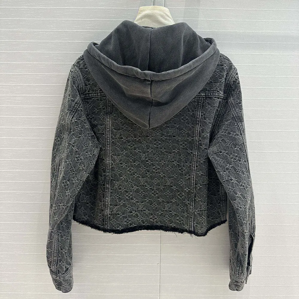 Louis Vuitton Women Vintage-Effect Monogram Denim Jacket 1AGBD3