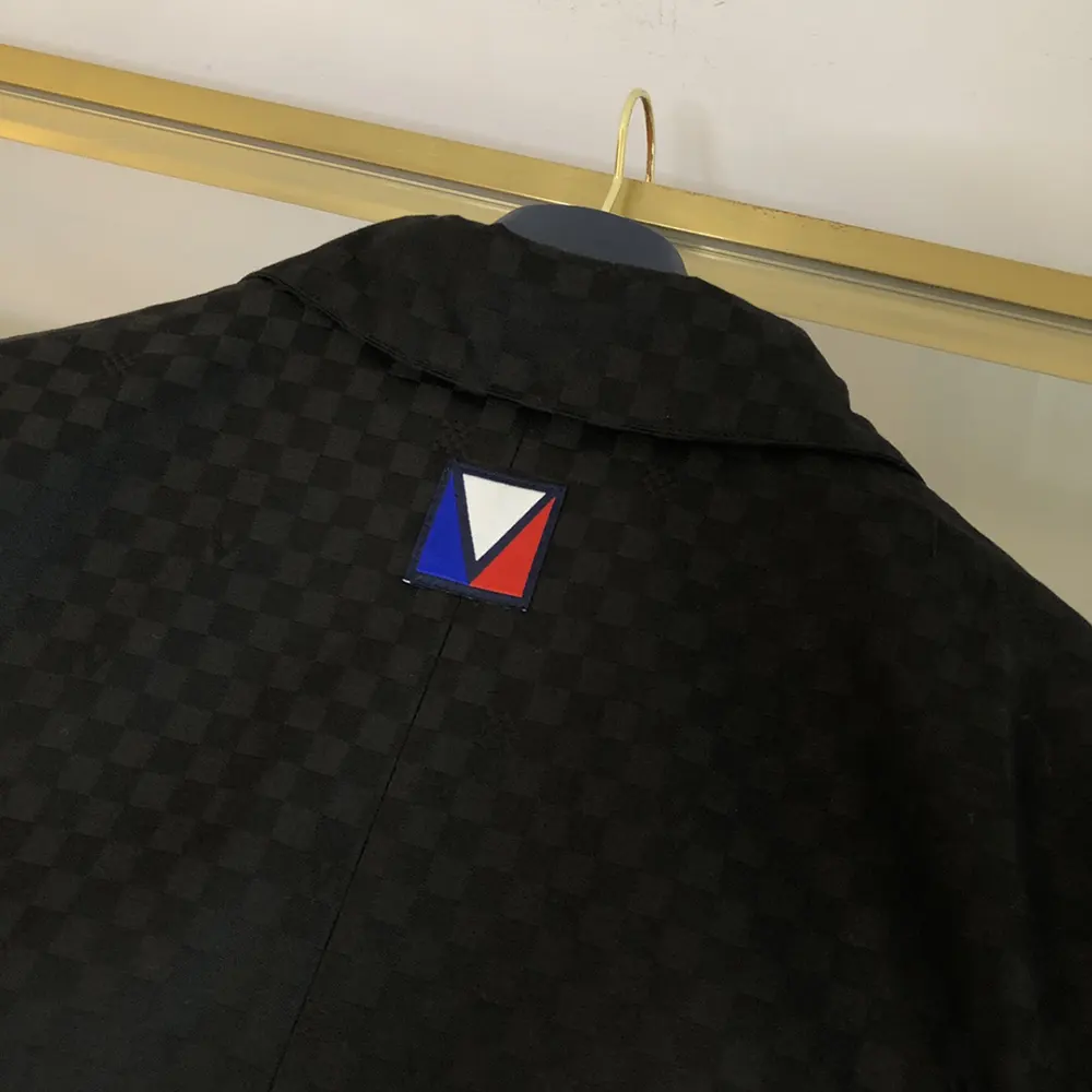 Louis Vuitton Men Damier Open Collar Wool Overshirt 1AFVND