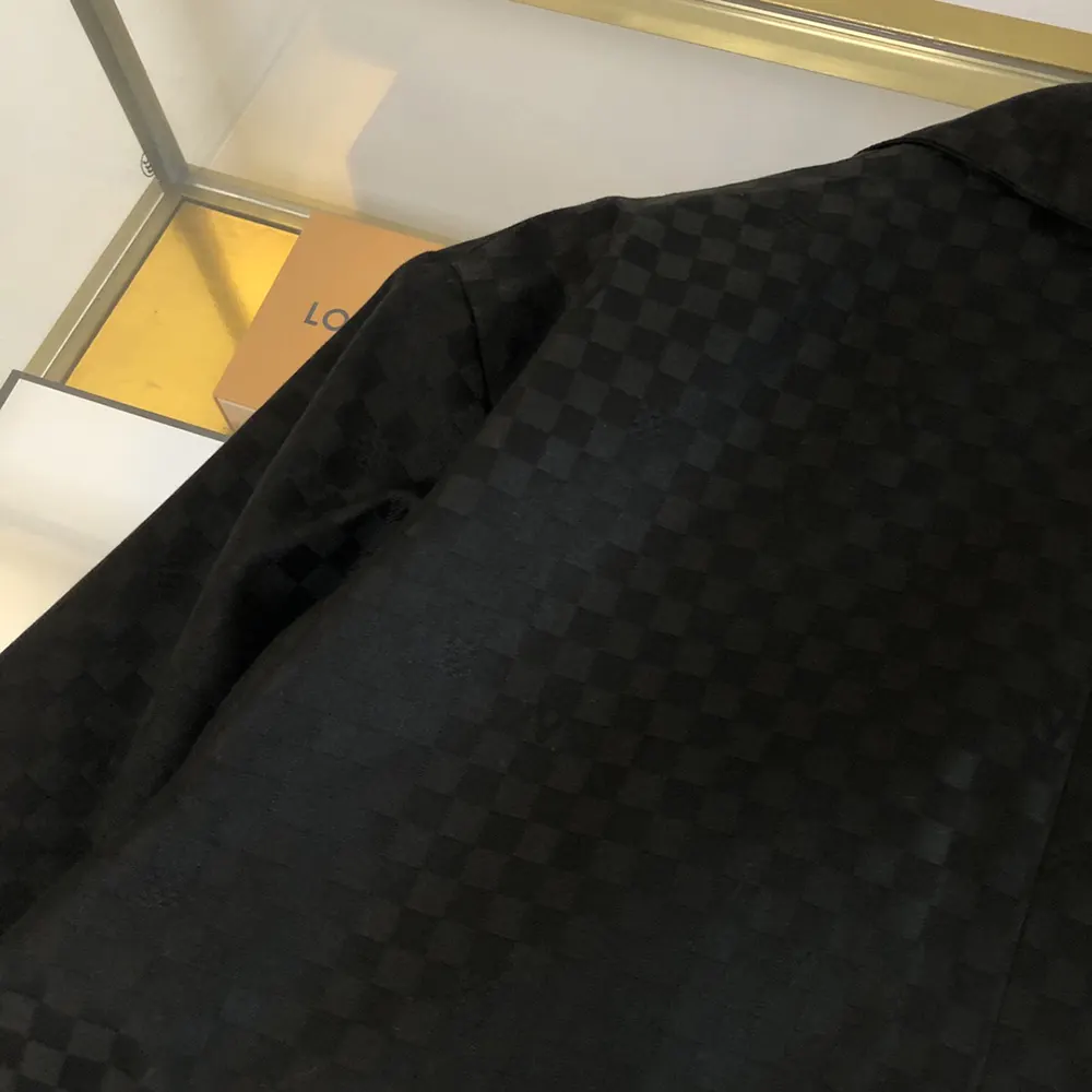 Louis Vuitton Men Damier Open Collar Wool Overshirt 1AFVND