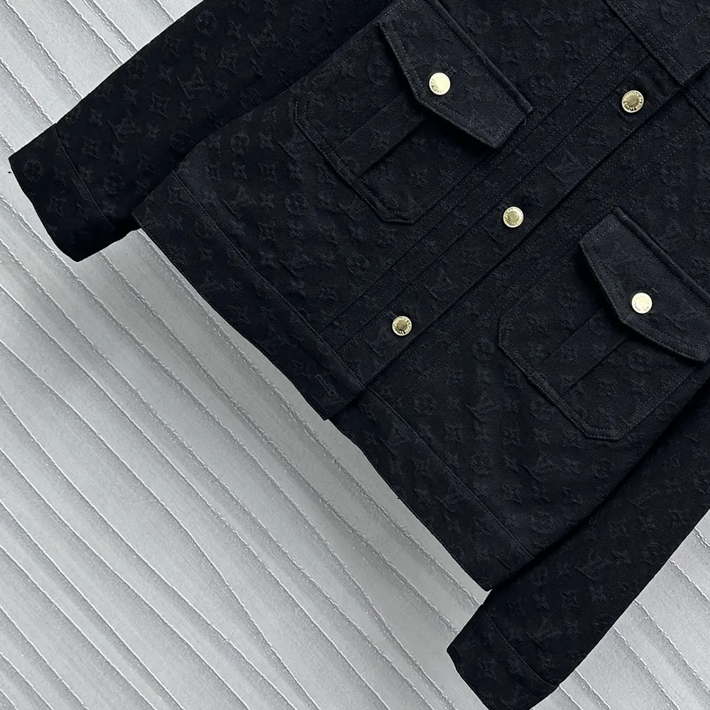 Louis Vuitton Men Monogram Jacquard Denim Jacket 1AGHDB