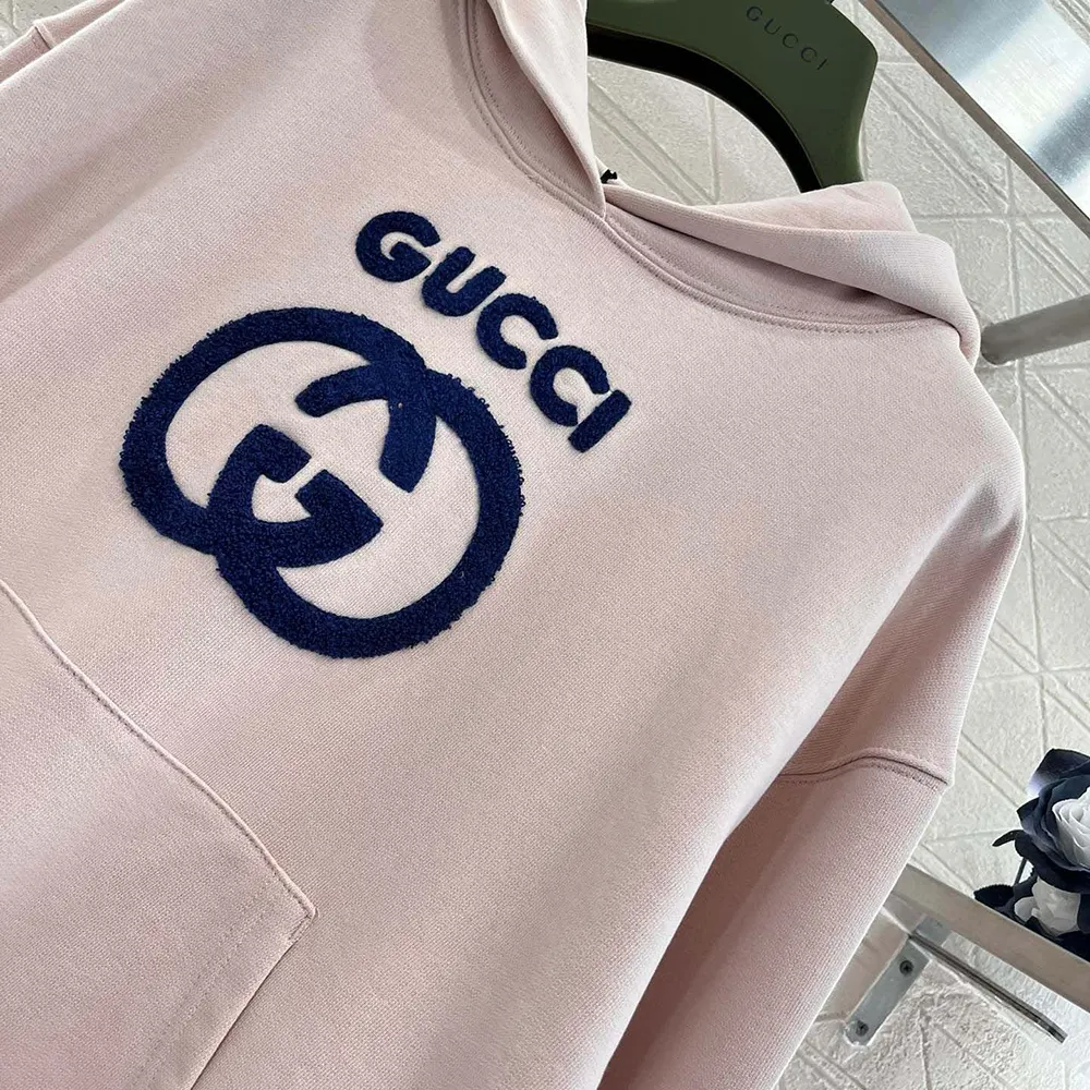 Gucci Women Cotton Jersey Sweatshirt with Embroidery 768122XJF8S5874