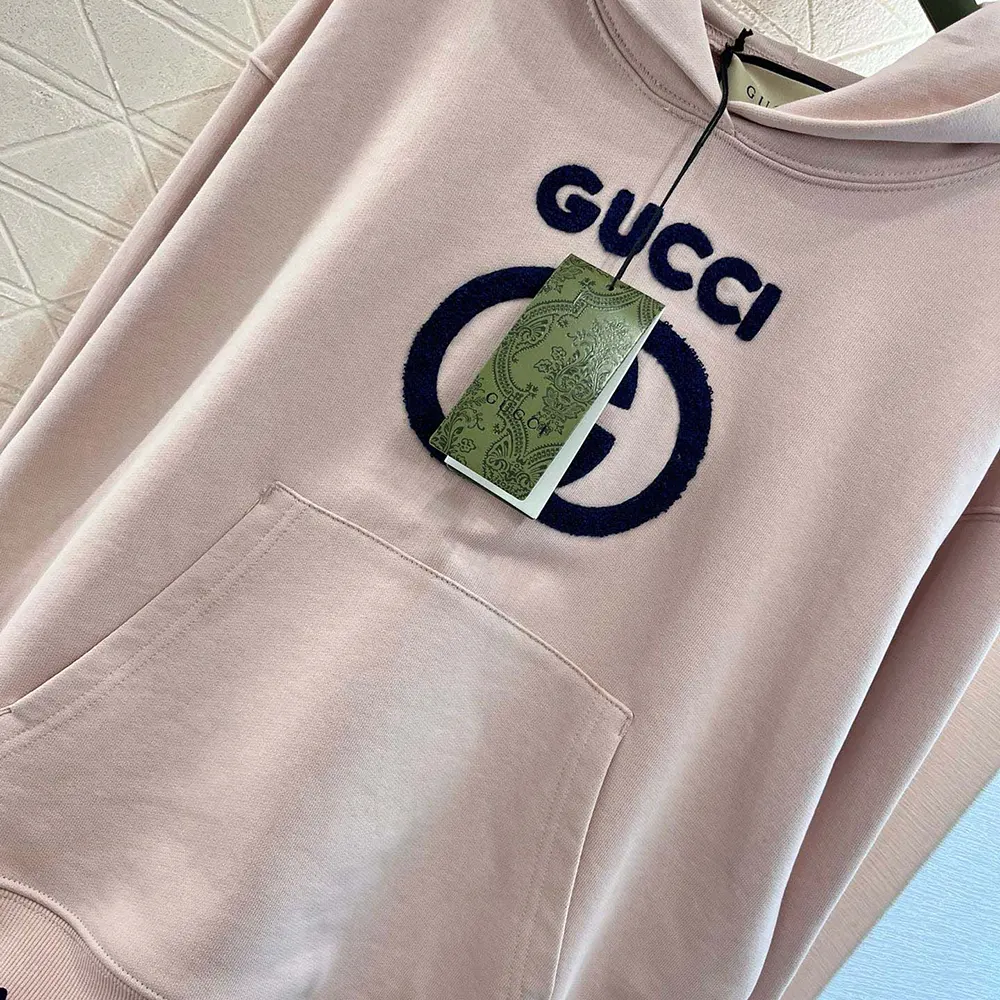Gucci Women Cotton Jersey Sweatshirt with Embroidery 768122XJF8S5874
