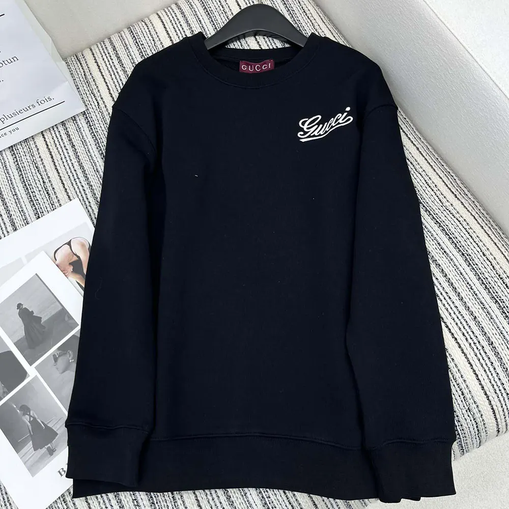 Gucci Men Embroidered Cotton Jersey Sweatshirt 789582XJGSY1043