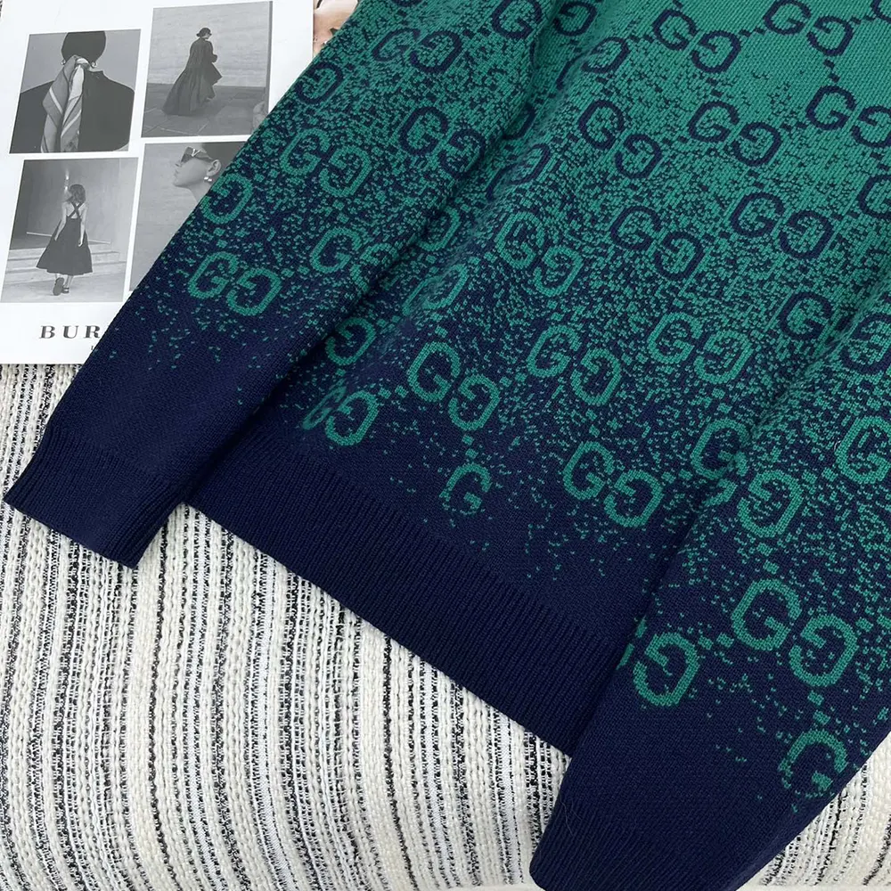 Gucci Women GG Degrade Wool Jacquard Cardigan ‎795012XKD423529