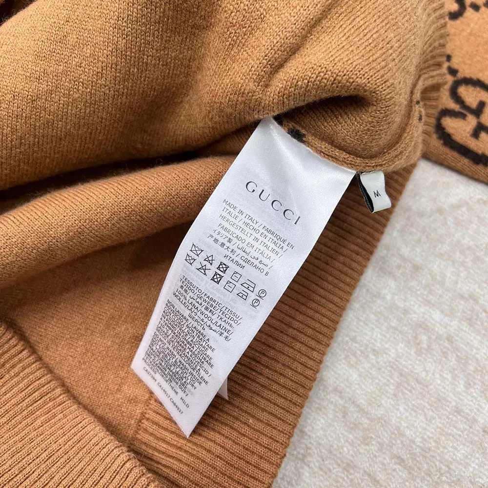 Gucci Men GG Wool Hooded Sweatshirt ‎770582XKDSL2667
