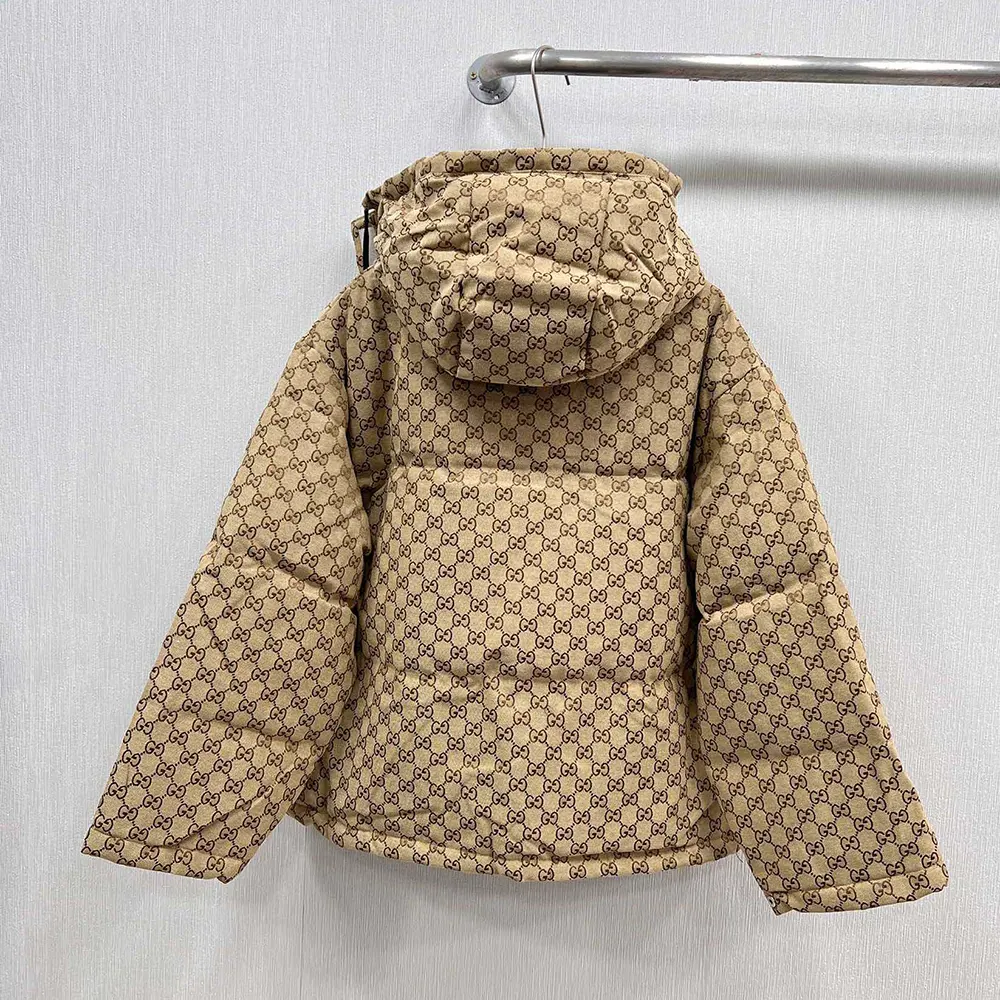 Gucci Women GG Cotton Canvas Puffer Jacket 717558Z9AAR2184