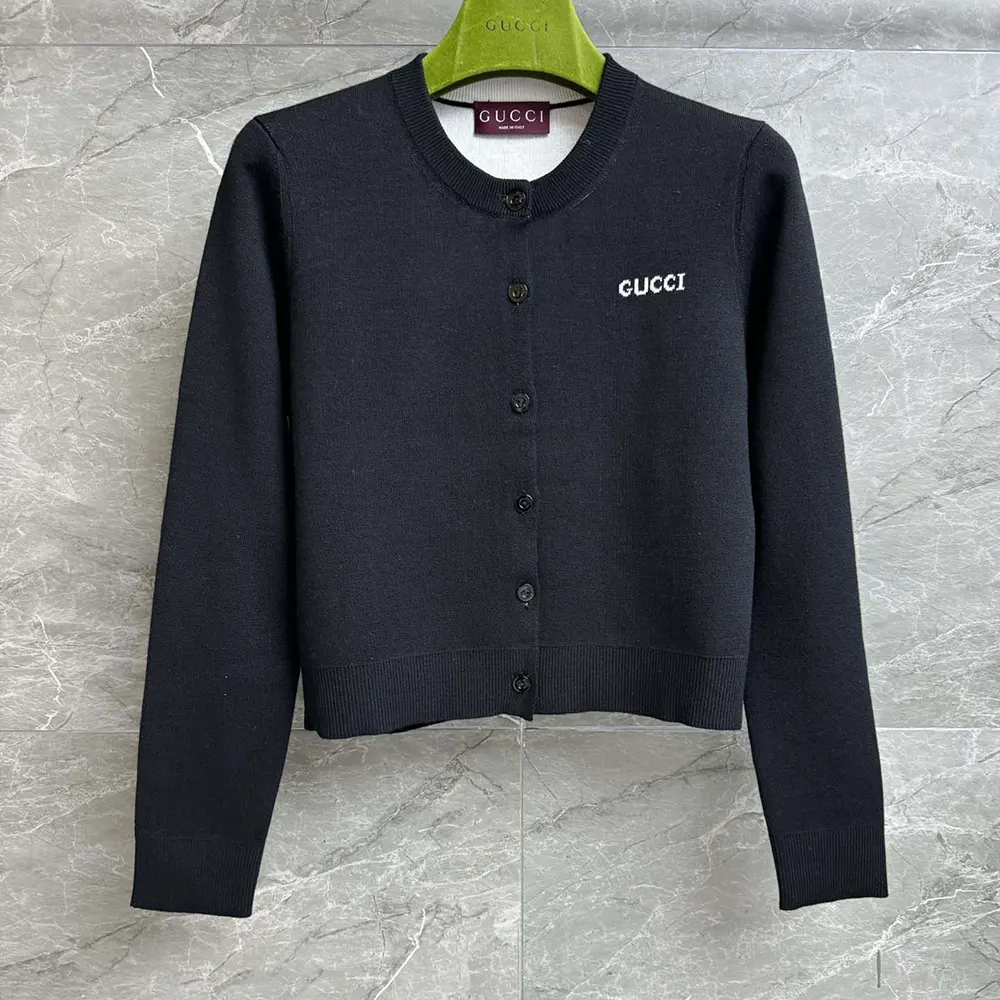 Gucci Men Wool Jacquard Cardigan with Intarsia 789673 XKD3P 1289