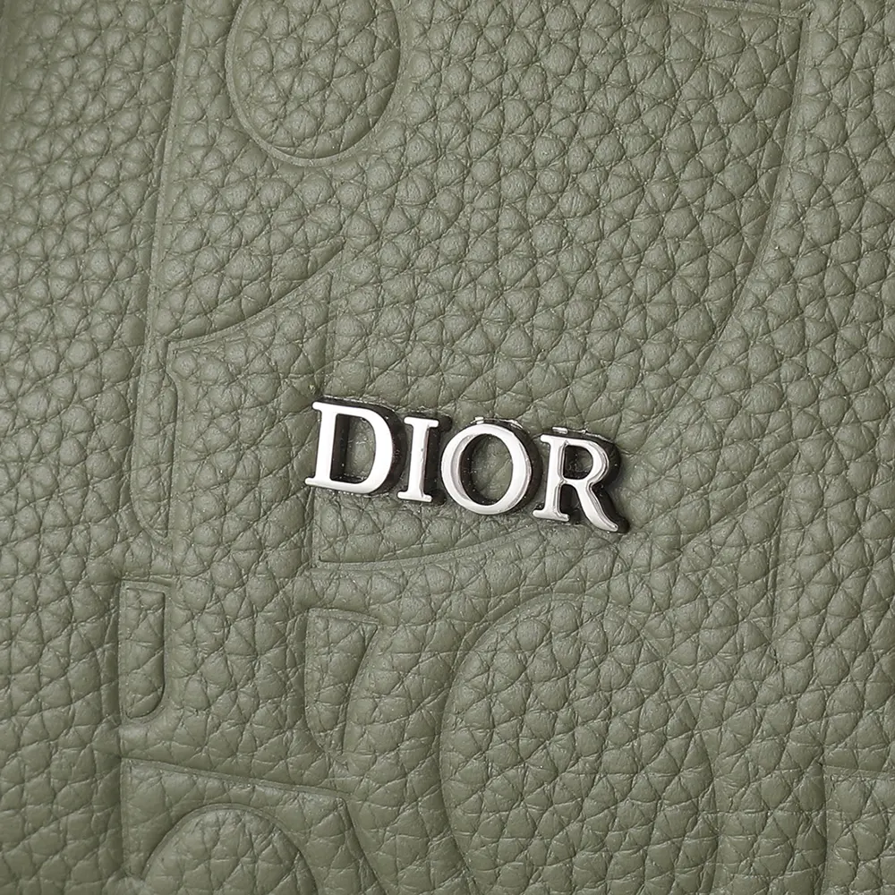 Dior Men Hit the Road Messenger Bag with Flap Khaki Dior Gravity Leather