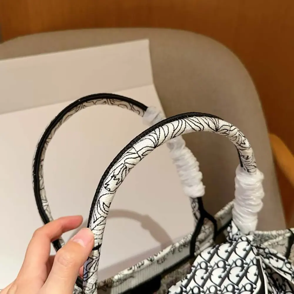 Dior Women Medium Dior Book Tote Latte Embroidery M1296ZEDO