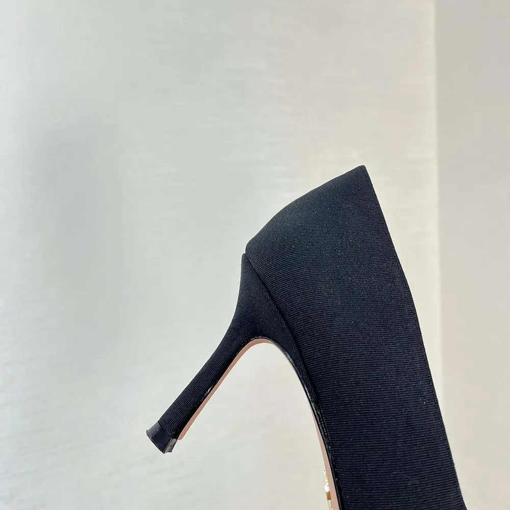 Dior Women Adiorable Pump Black Fringed Grosgrain