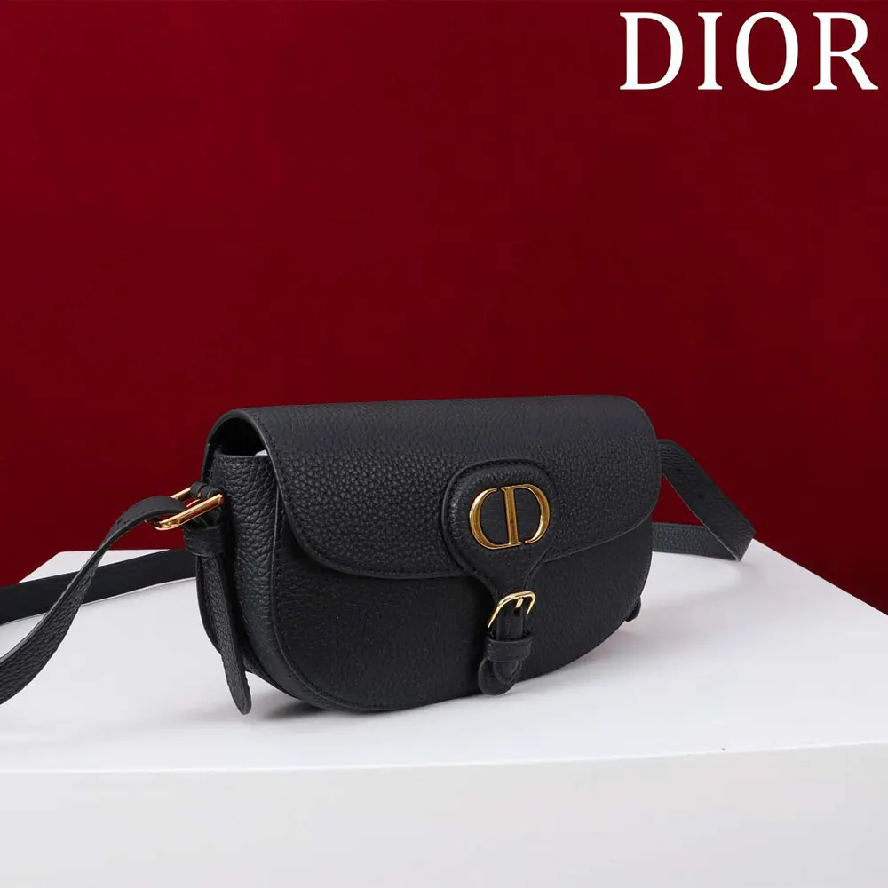 Dior Women Bobby East-West Bag Black Grained Calfskin M9335USKU