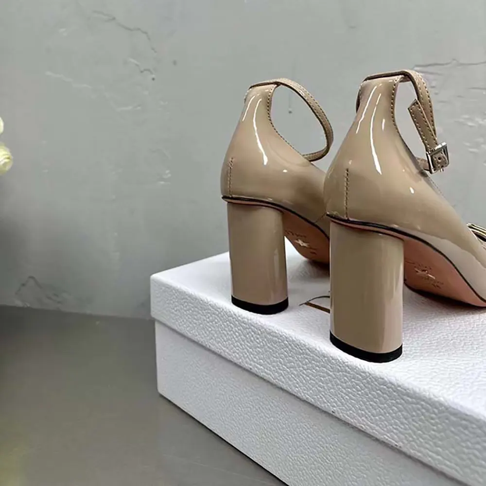 Dior Women CD Forever Dior Pump Nude Patent Calfskin